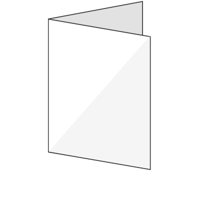 2つ折りのイメージ