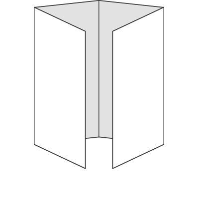 観音折りのイメージ